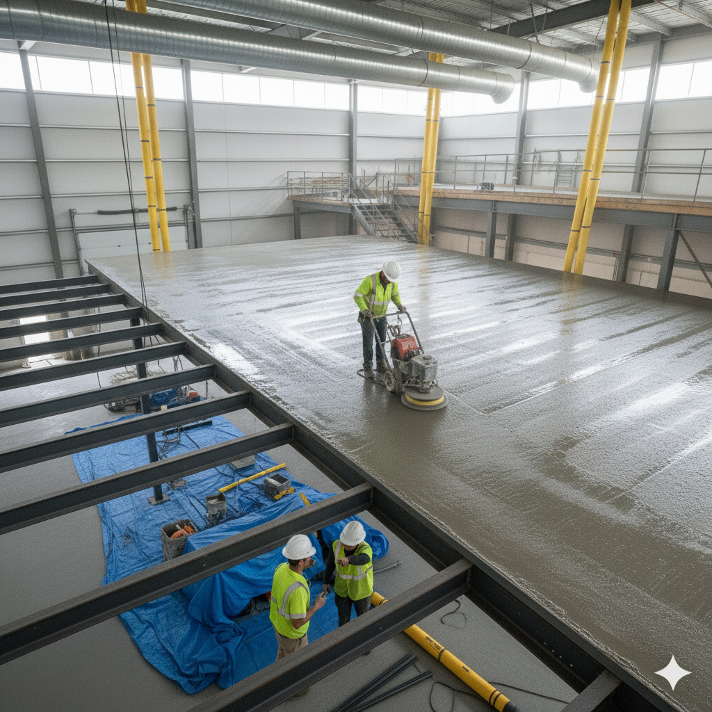 Polissage sur la mezzanine